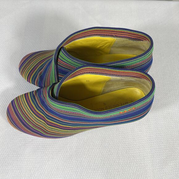 UNITED NUDE Size 9.5 (40) M High-Heel Manhattan Fold Shoe Boots Multi-color - Picture 5 of 12